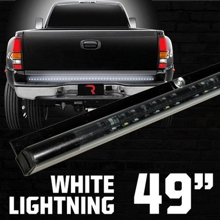 RECON 49IN TAILGATE BAR RED LED BRAKE LIGHTS WHITE LED REVERSE LIGHTS 26415